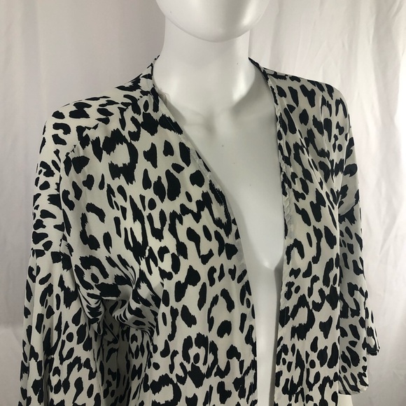 Peach Love  Leopard Print Sheer Kimono Cardigan - Picture 2 of 6